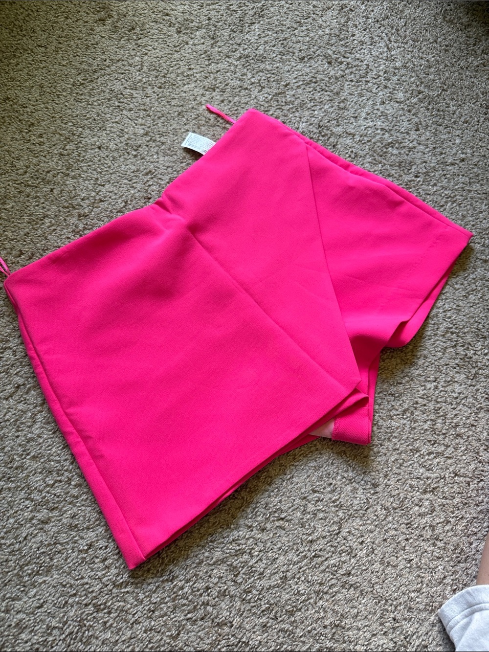 Zara Bright Pink Wrap-Front Skort